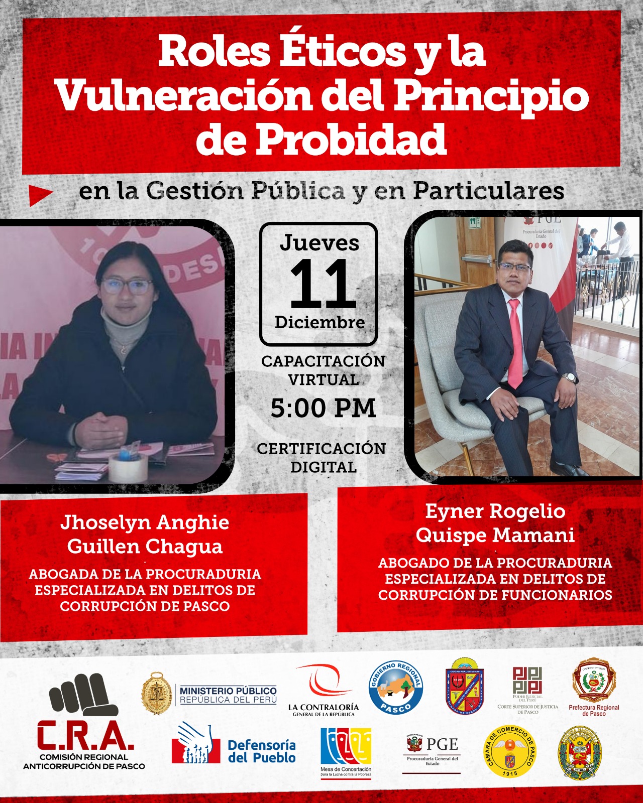 Capacitación virtual en ética pública